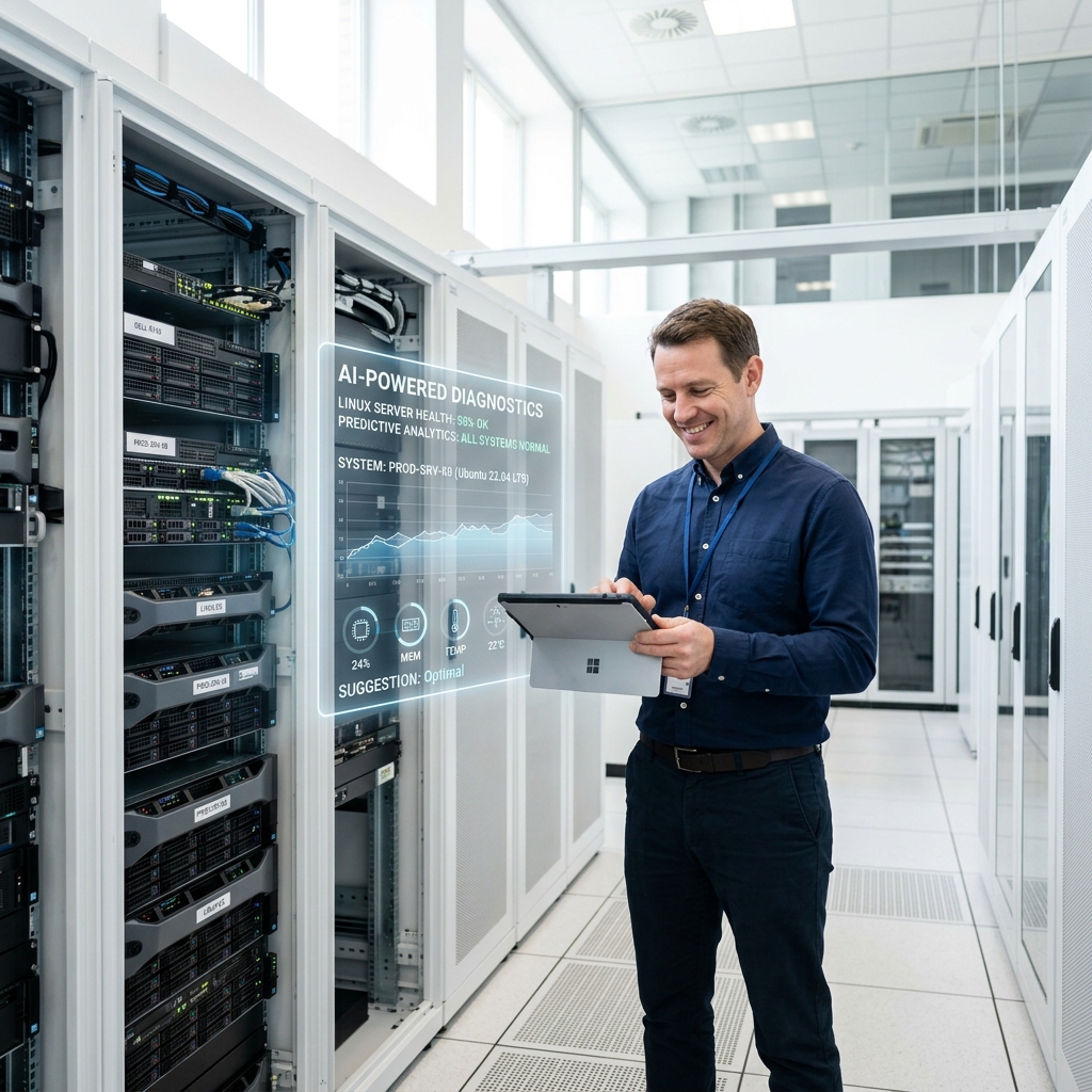 Diagnostic assisté par IA identifiant des composants défectueux.